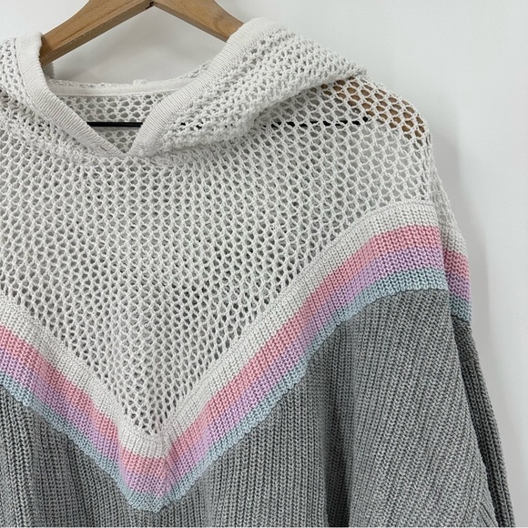 Spiritual Gangster Amar Meshed Up Hoodie in Heather Grey Size XL Extra Large - Picture 8 of 12